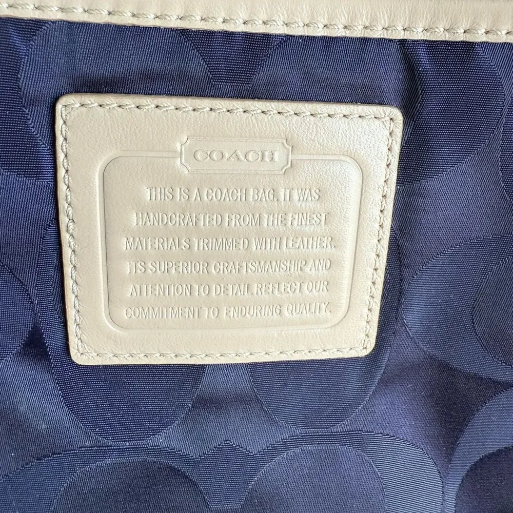Coach Navy Legacy Weekend Nylon Tote - Picture 3 of 9